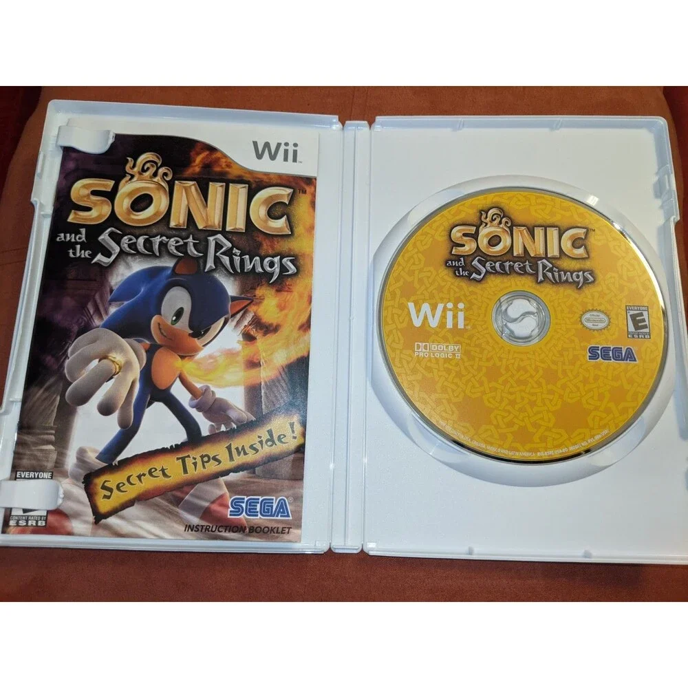 Sonic‎ and the Secret Rings, Nintendo Wii, Complete, Excellent Condition